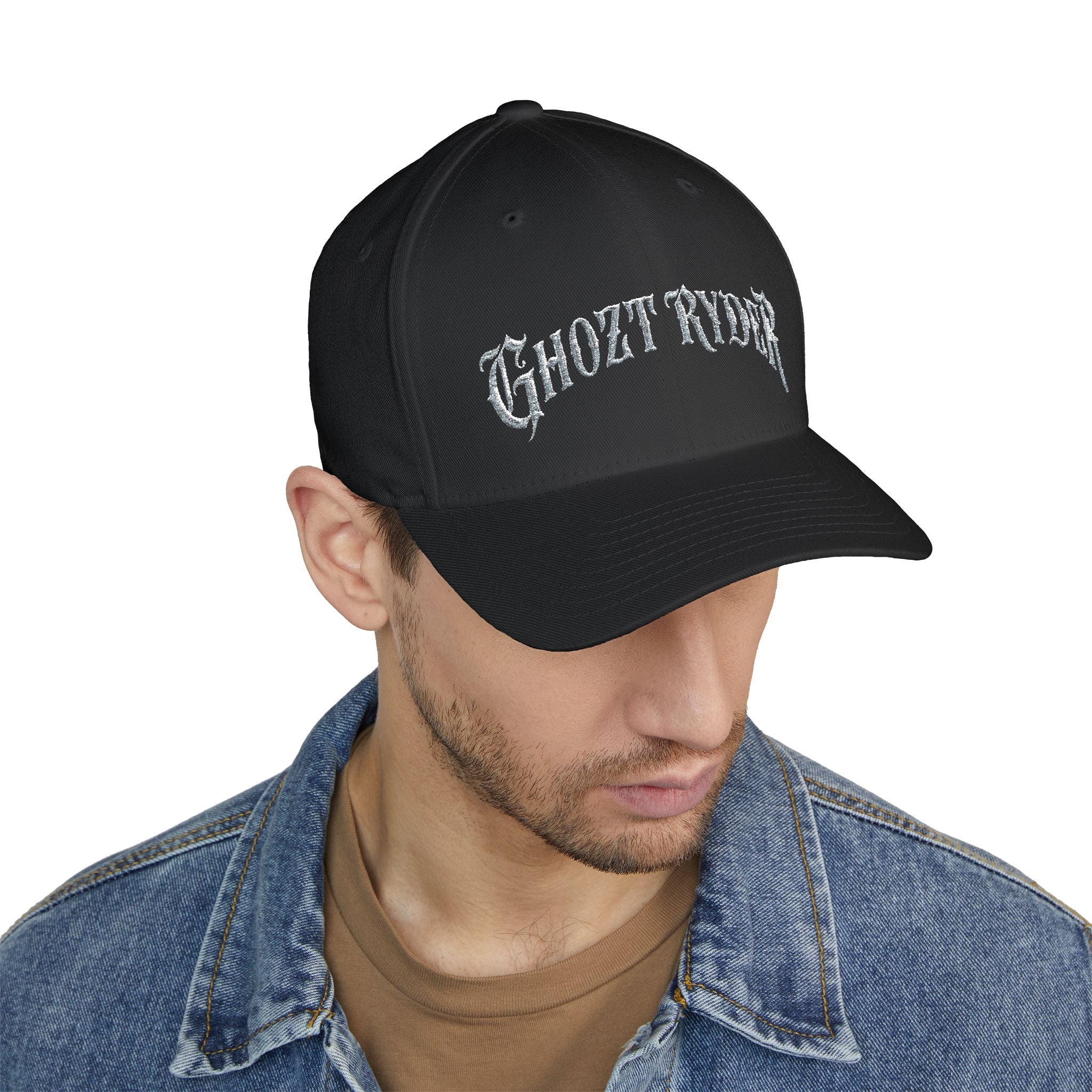 Embroidered Ghozt Ryder Flex Fit Cap