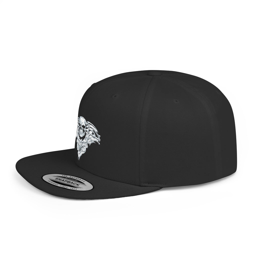 Ghozt Skull & Wings Flat Bill Snapback Hat