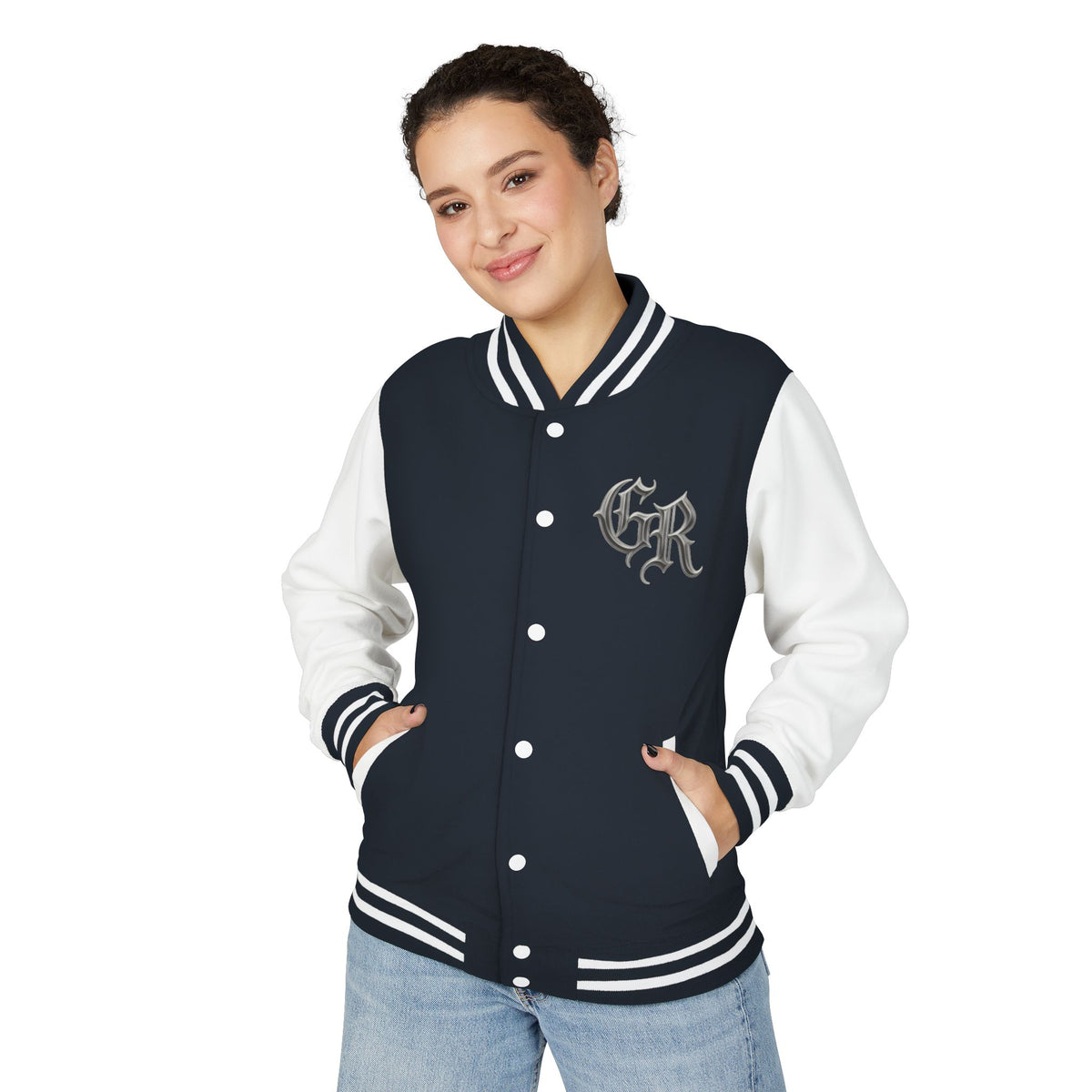 Gothic Skull Dagger Letterman Jacket