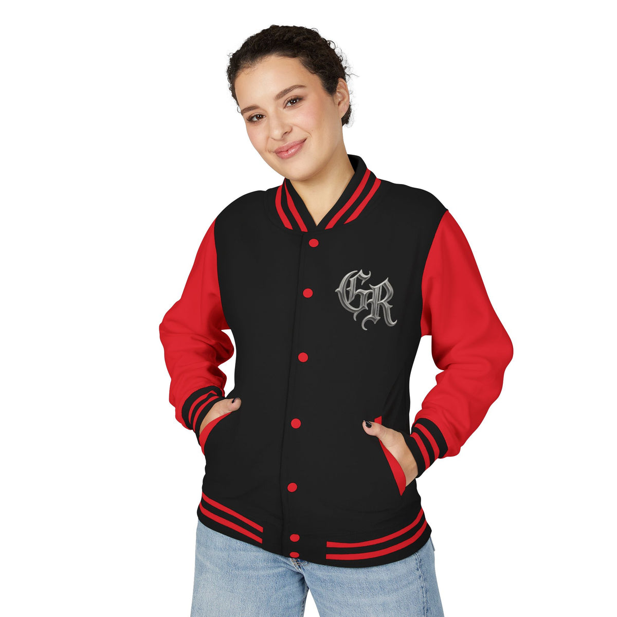 Gothic Skull Dagger Letterman Jacket