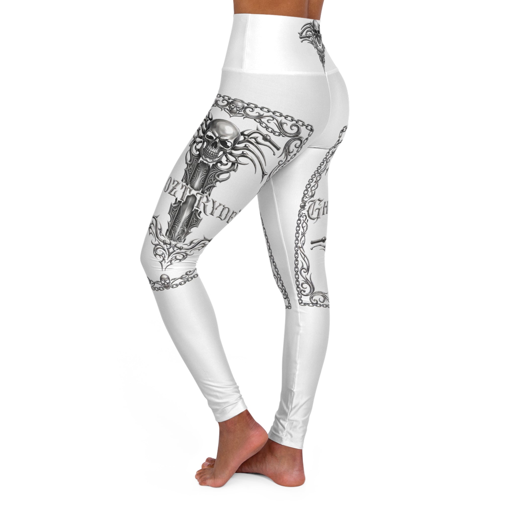 Ghozt Ryder High Waisted Yoga Leggings (AOP)