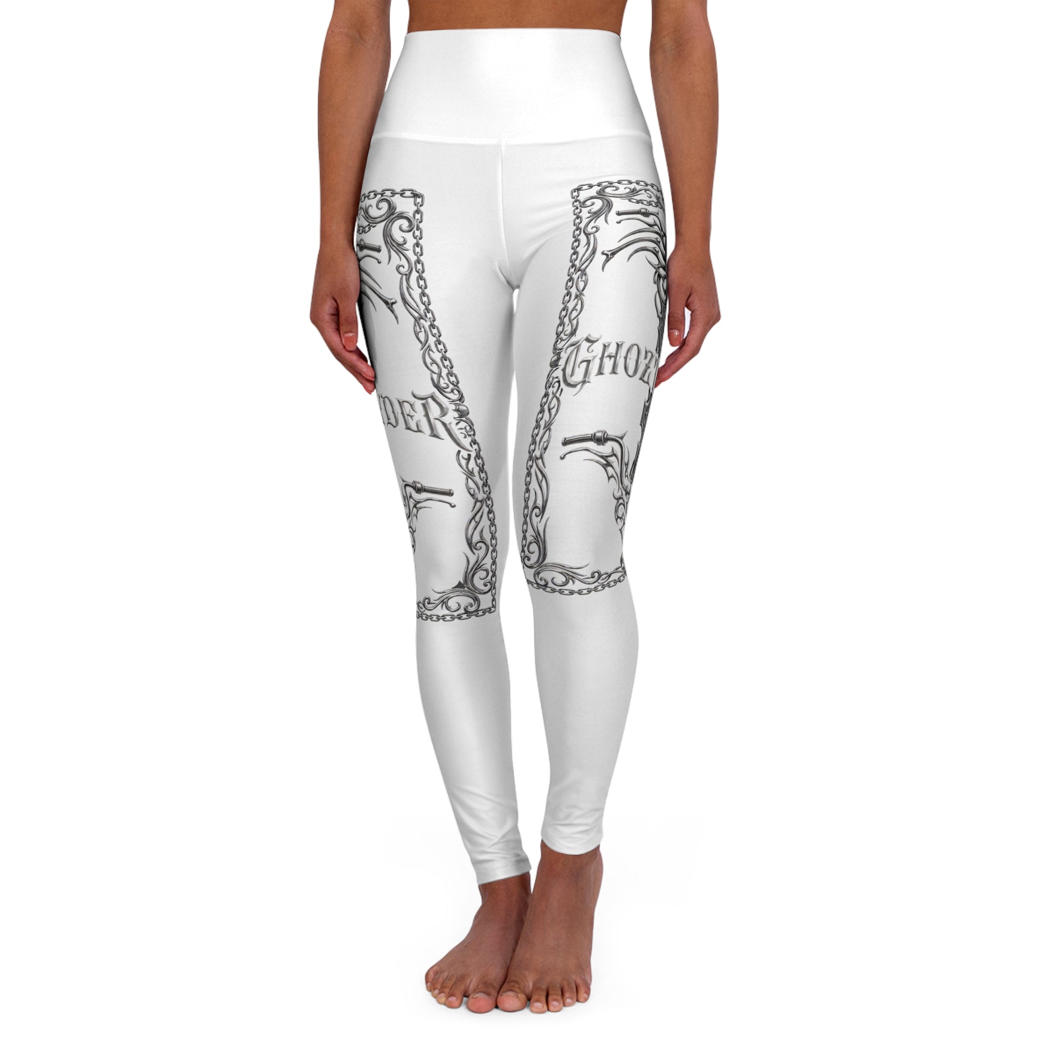 Ghozt Ryder High Waisted Yoga Leggings (AOP)