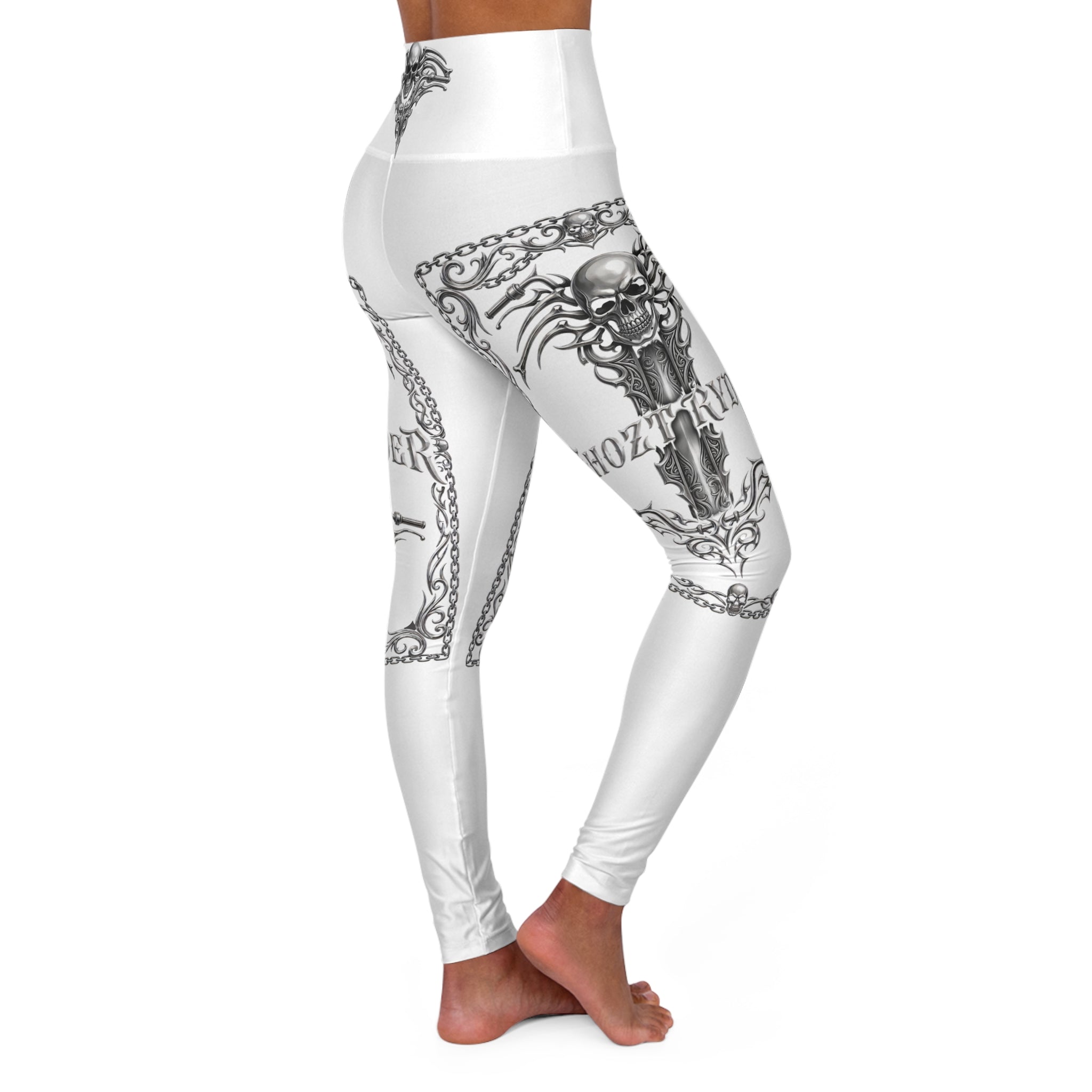 Ghozt Ryder High Waisted Yoga Leggings (AOP)