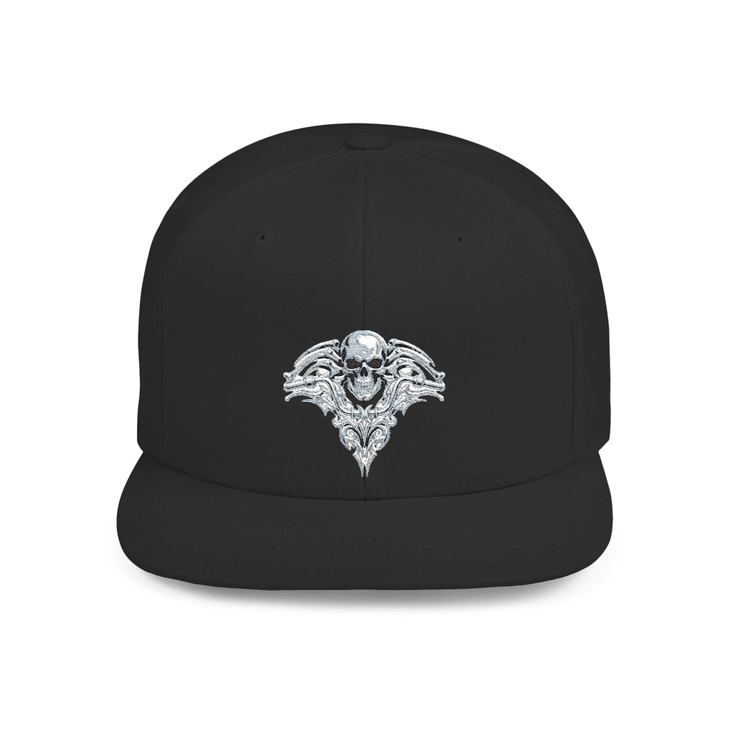 Ghozt Skull & Wings Flat Bill Snapback Hat