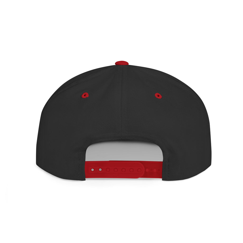 Ghost Ryder Flat Bill Snapback Hat — Gothic Streetwear Embroidered Cap
