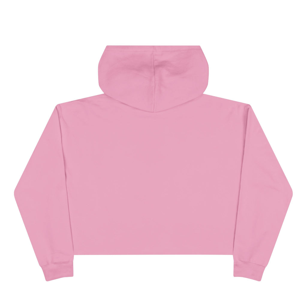 GhoztRyder Logo Crop Hoodie — Women's Black Streetwear Motorcycle-Inspired Pullover
