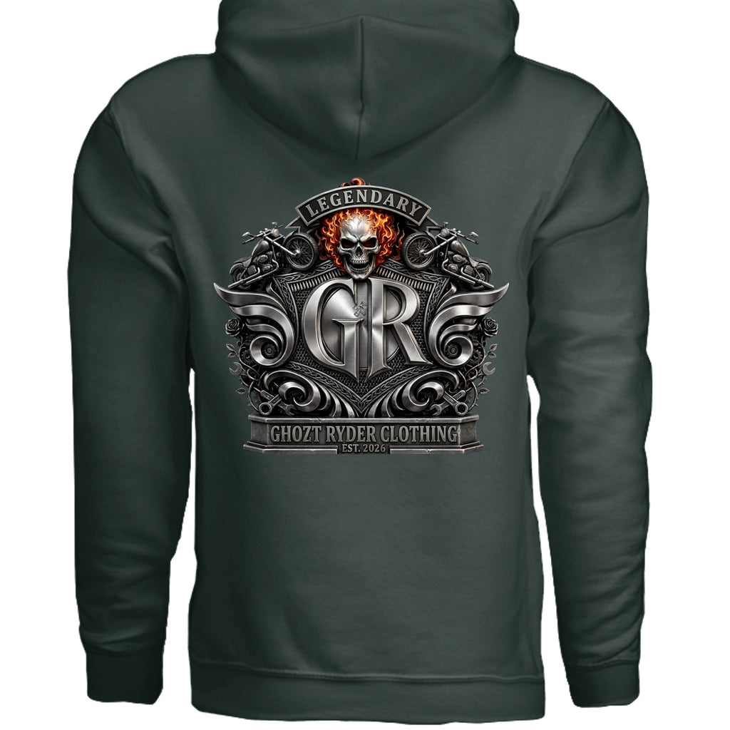 Fan Charcoal Heather - G185 - BACK
