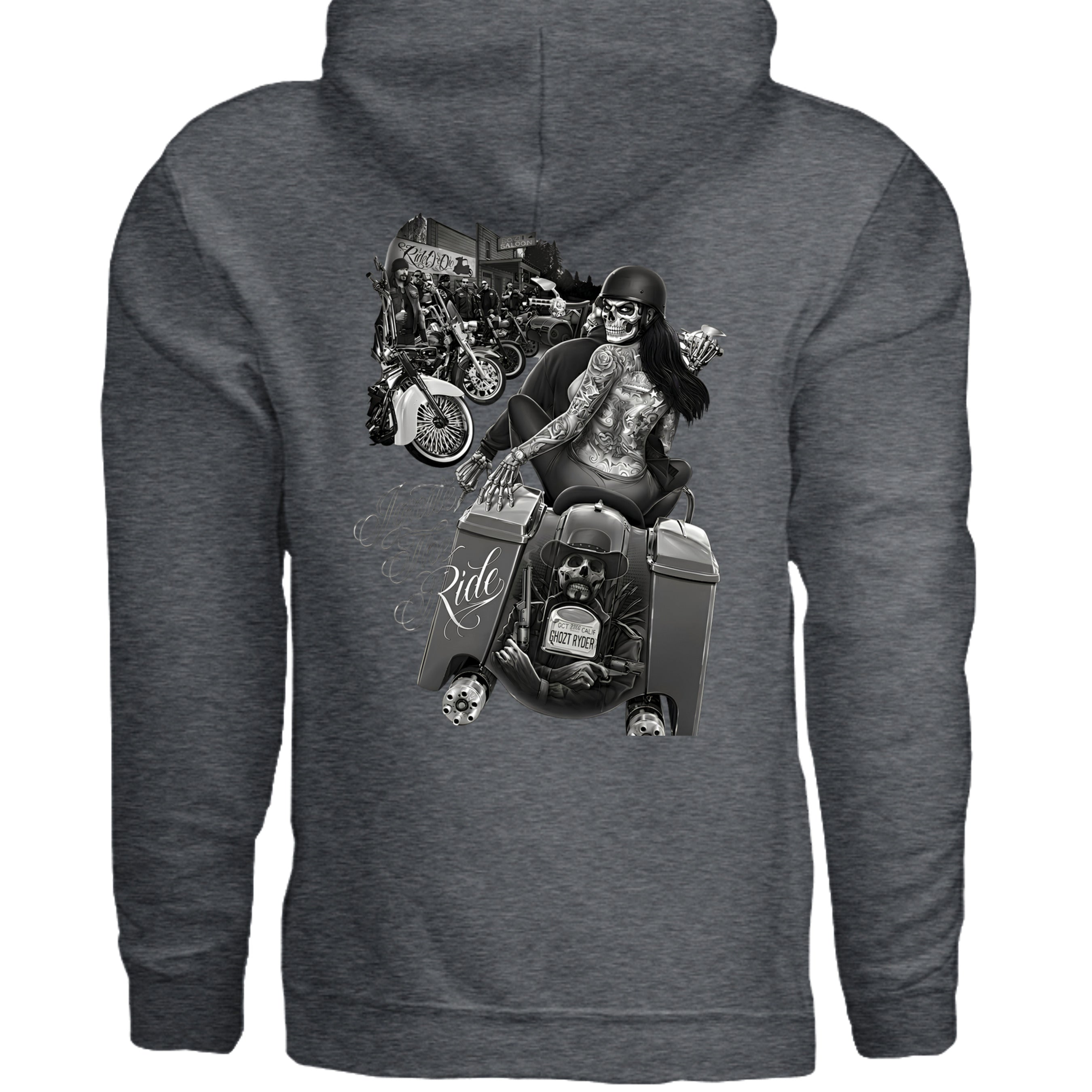 DARK HEATHER - G185 - BACK